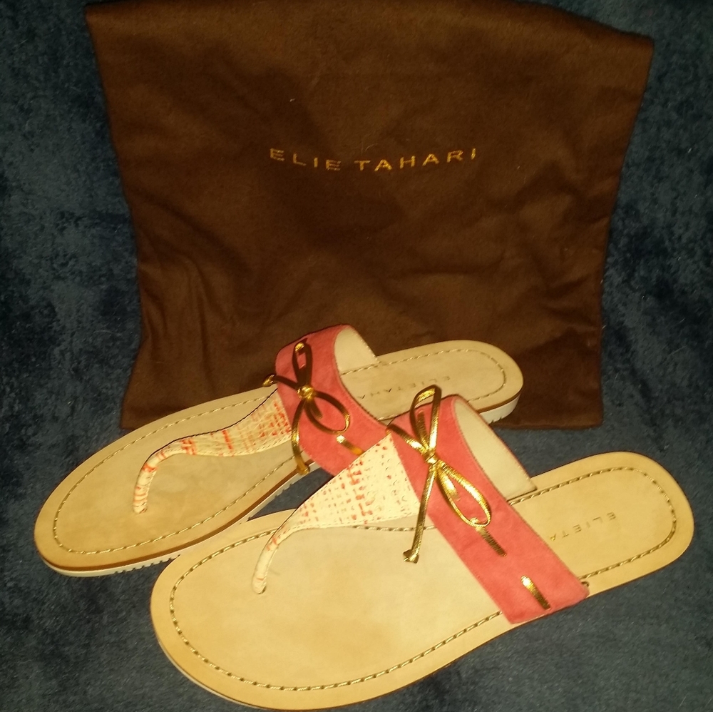 Elie tahari pink sandals
